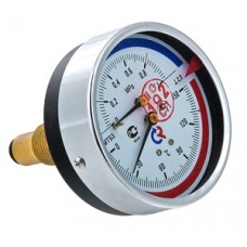 Термоманометр ТМТБ-41Р Dy 100 1/2" 10 бар 0-150°С с нижним подключением Valtec (ТМТБ-41Р.0410150)