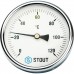 Термометр биметаллический с погружной гильзой. Корпус Dn 100 мм, гильза 50 мм 1/2", 0...120°С STOUT SIM-0001-105015