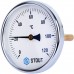 Термометр биметаллический с погружной гильзой. Корпус Dn 100 мм, гильза 100 мм 1/2", 0...120°С STOUT SIM-0001-101015