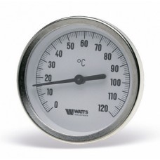 Термометр биметаллический F+R801 T 100/100, 1/2"НР(сзади),Tmax 120°С,10,0 бар,Watts(ст 03.03.100)10006076