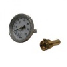 Термометр биметаллический, тип А50.10, 0/120°С, 63 мм, L 40 мм, G1/2B rue (сзади), Wika 3901661/36523008