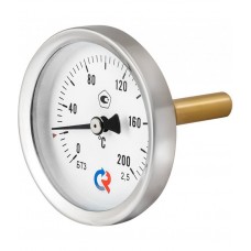 Термометр биметаллический тип БТ-41.211. 0..+160°C, 80 мм, L 100 мм, G1/2" (сзади), кл.1,5, Росма БТ-41.211(0-160C)G1/2.100.1,5