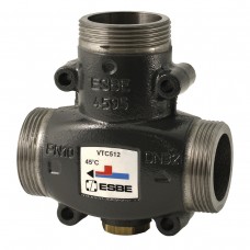 Термостатический смесительный клапан VTC 512 Ду 32, Kvs 14, G1 1/2", 60°С, для твердотопливных котлов ESBE 51022200
