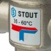 Термостатический смесительный клапан для систем отопления и ГВС 3/4" НР 35-60°С KV 1,6 STOUT SVM-0020-166020