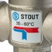 Термостатический смесительный клапан для систем отопления и ГВС 1" НР 35-60°С KV 1,6 STOUT SVM-0020-166025