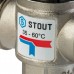 Термостатический смесительный клапан для систем отопления и ГВС 1" НР 35-60°С KV 2,5 STOUT SVM-0020-256025