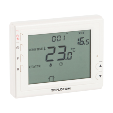 Термостат комнатный Teplocom TS-Prog-2AA/8A, проводной, прогр, реле 250В, 8А (912)