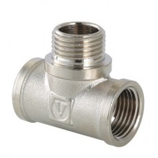 Тройник резьбовой с переходом на наружную резьбу 1/2" Valtec (VTr.132.N.0004)