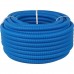 Труба гофрированная ПНД, цвет синий, наружным диаметром 25 мм для труб диаметром 20 мм STOUT SPG-0001-502520