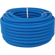 Труба гофрированная ПНД, цвет синий, наружным диаметром 20 мм для труб диаметром 16 мм STOUT SPG-0001-502016